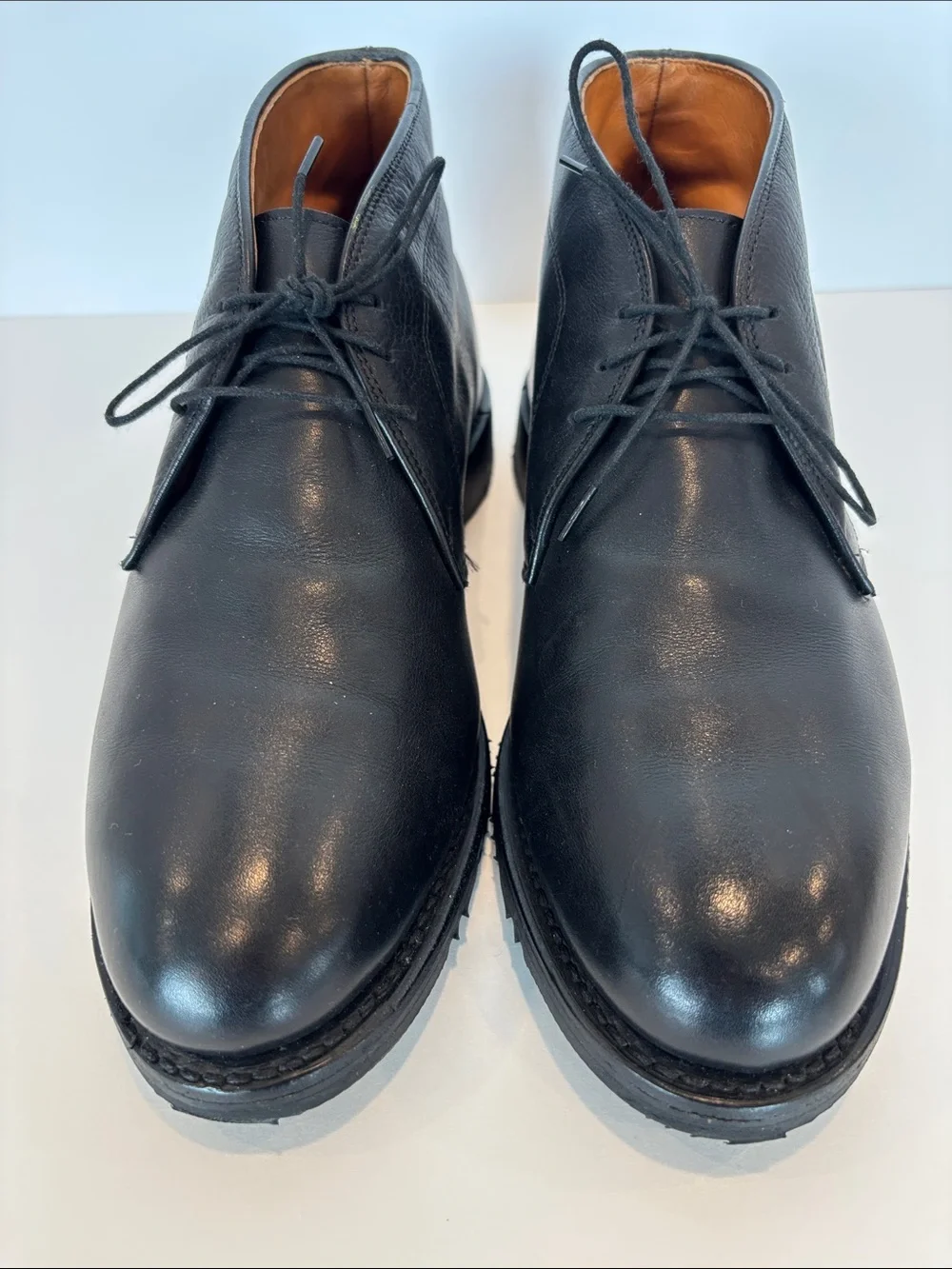 Allen Edmonds Stanford Men's Black Leather Chukka Boots Size 8.5D